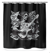 Vibrant Music Shower Curtain